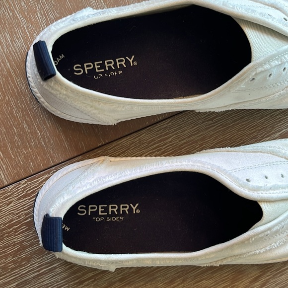 Sperry Top-Sider Crest Creeper Laceless Slip-on Sneaker white size 9.5 - Picture 7 of 10